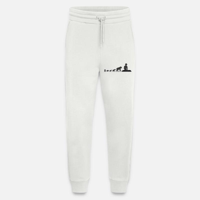 Evolution to DJ - Jogging Pants - made by SPREAD  - OFF WHITE