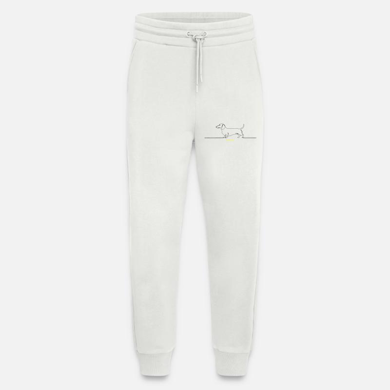 Dachshund Stur Line Art Saying - Jogging Pants - made by SPREAD  - OFF WHITE