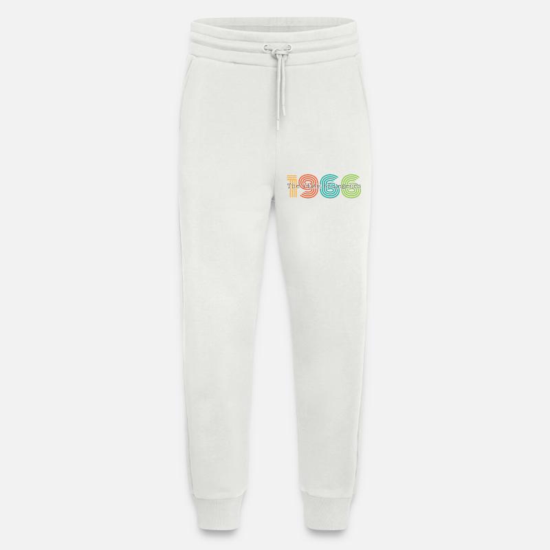 Millésime 1966 - Pantalon de jogging bio décontracté fabriqué en UE - OFF WHITE