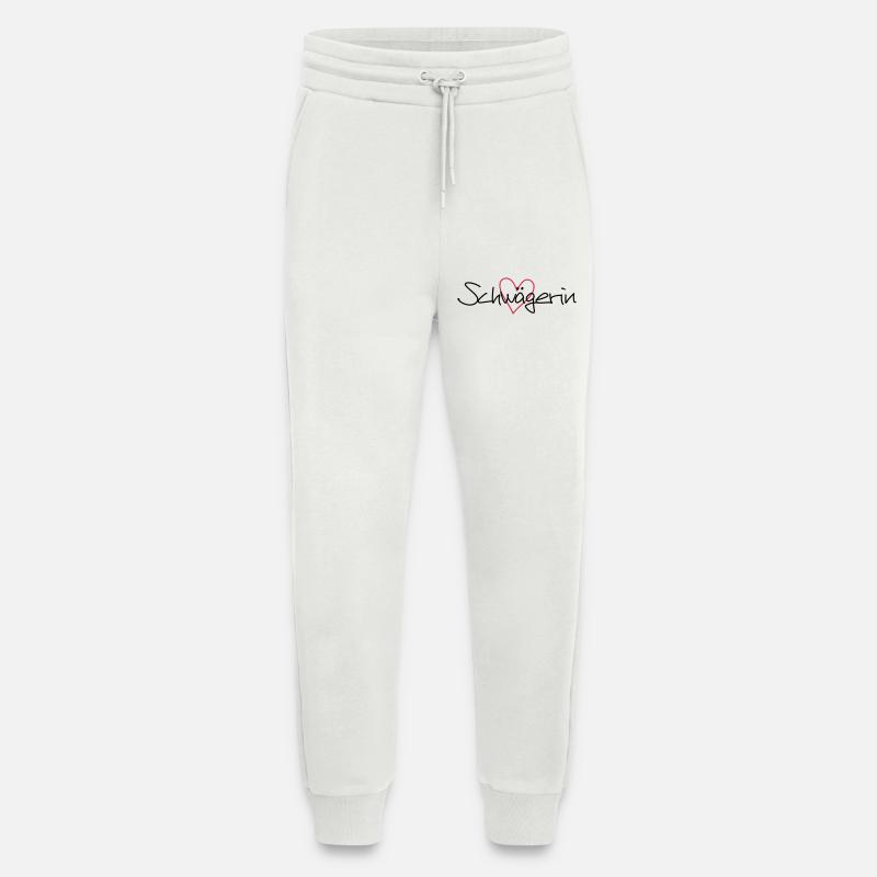 Schwägerin Herz Geschenk Junggesellenabschied - Jogginghose - made by SPREAD - OFF WHITE