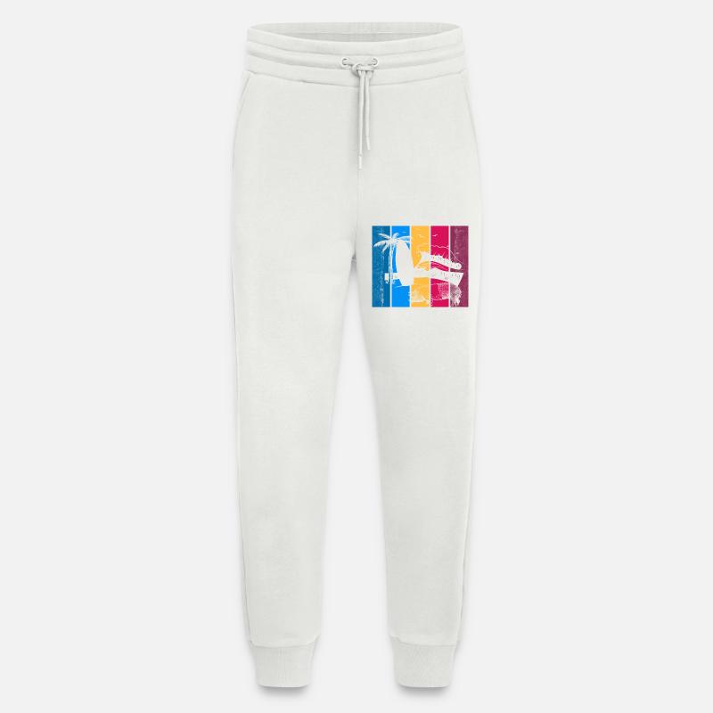 Pig Surfboard Surfboard Surfer Beach - Jogging Pants - made by SPREAD - OFF WHITE