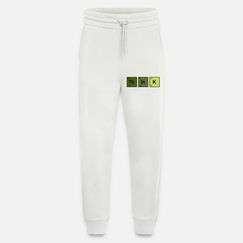 Think (green) - Jogging Pants - made by SPREAD  - OFF WHITE