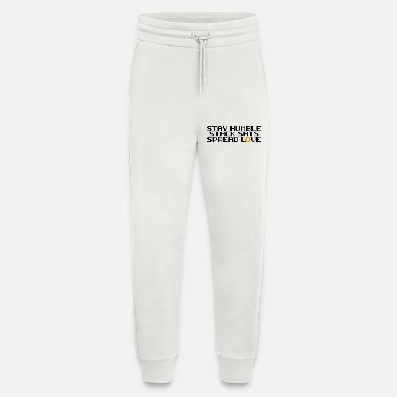 Bitcoin - stay humble, stack sats, spread love - Jogginghose - made by SPREAD - OFF WHITE