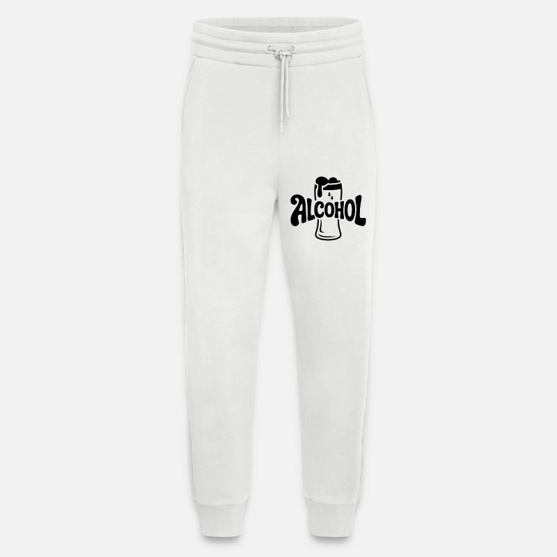 Alkohol - Cool Drinking Logo - Jogginghose - made by SPREAD - OFF WHITE
