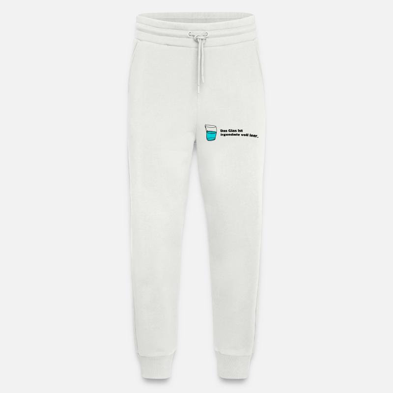 Glass fully empty - Jogging Pants - made by SPREAD  - OFF WHITE