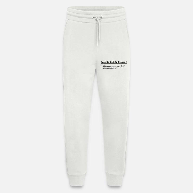 3 W-Fragen - Jogginghose - made by SPREAD - OFF WHITE