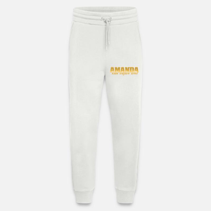 Spruch Amanda - Jogginghose - made by SPREAD - OFF WHITE