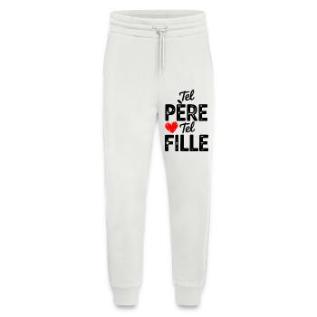 Vater und Tochter T-Shirt. Geschenkidee - Jogginghose - made by SPREAD - OFF WHITE - Vorne
