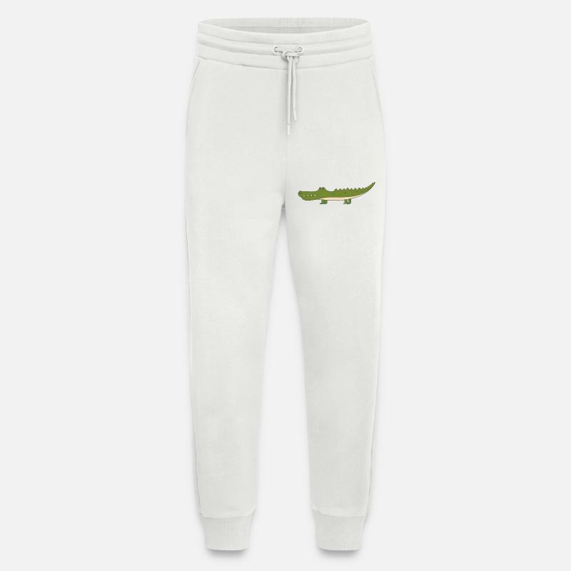 crocodile - Jogging Pants - made by SPREAD - OFF WHITE