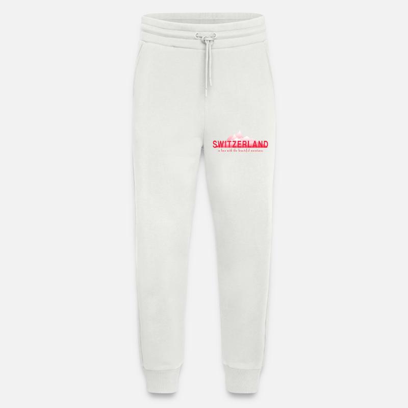 switzerland mountains - Jogginghose - made by SPREAD - OFF WHITE