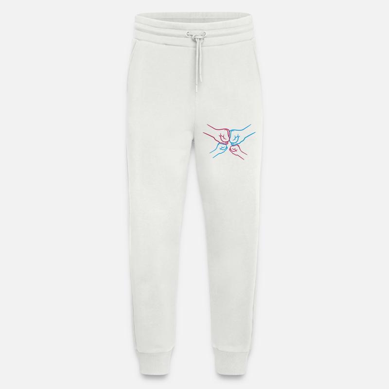 Fäuste 2 Kinder - Jogginghose - made by SPREAD - OFF WHITE