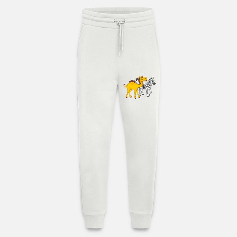 Niedliches Kamel und Zebra - Jogginghose - made by SPREAD - OFF WHITE