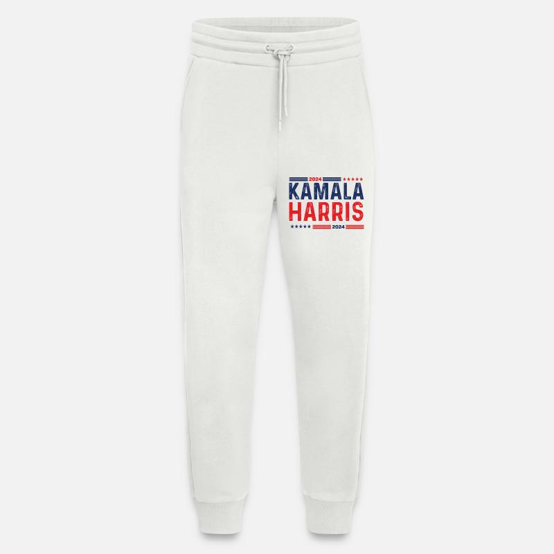 KAMALA HARRIS America - Jogging Pants - made by SPREAD  - OFF WHITE