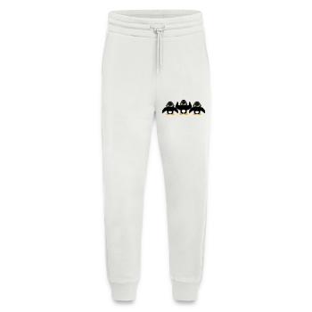 3 Penguins Bodybuilder Sunglasses Headphones Team - Jogging Pants - made by SPREAD  - OFF WHITE - Front