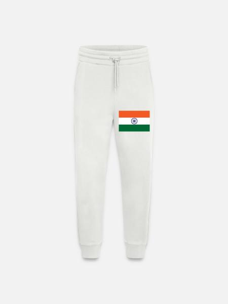 Inde - Pantalon de jogging bio décontracté fabriqué en UE - OFF WHITE