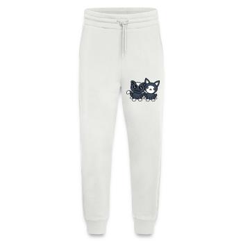 2 Cats Friends Team Crew Two Pet Kittens - Jogging Pants - made by SPREAD  - OFF WHITE - Front