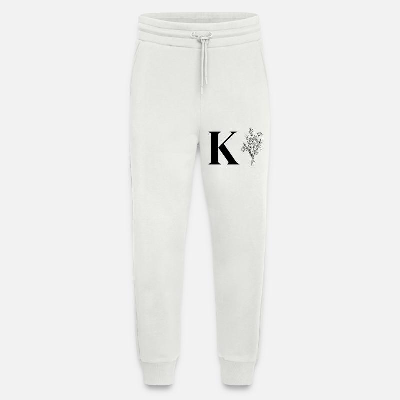Minimalistische Blumen - Jogginghose - made by SPREAD - OFF WHITE