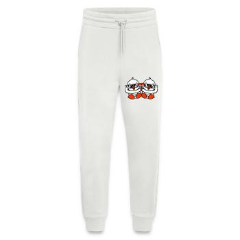 2 Vögel Baby Kind Rassel Windel Sonnenbrille Peace - Jogginghose - made by SPREAD - OFF WHITE - Vorne