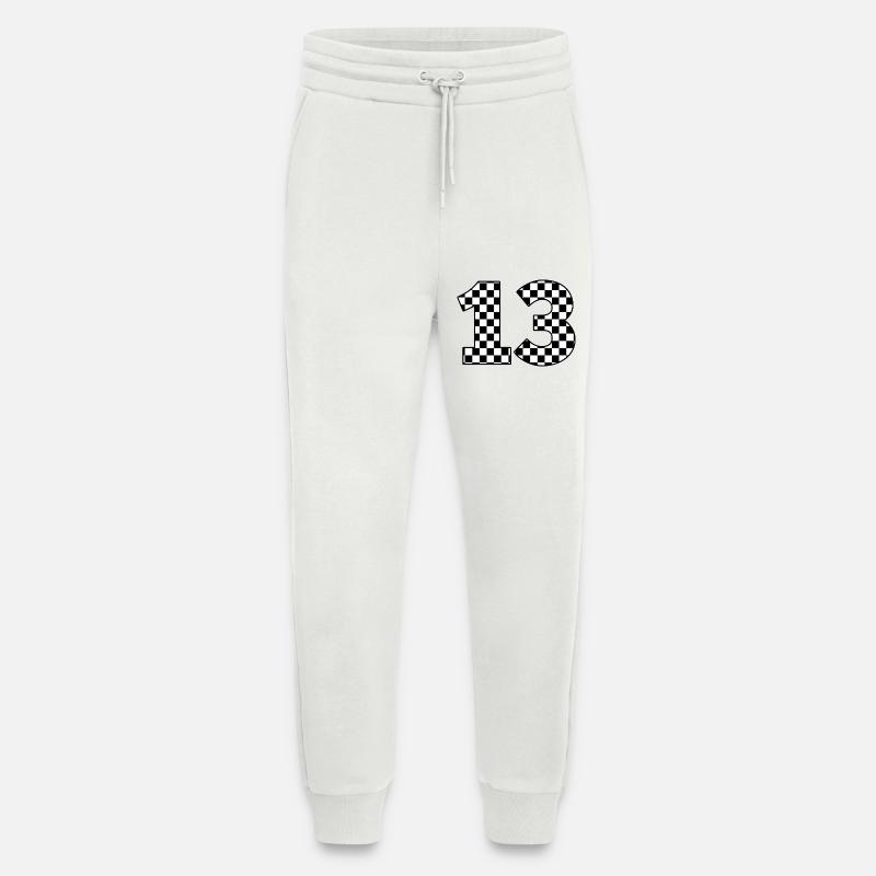 Nummer 13 plaid - Jogginghose - made by SPREAD - OFF WHITE