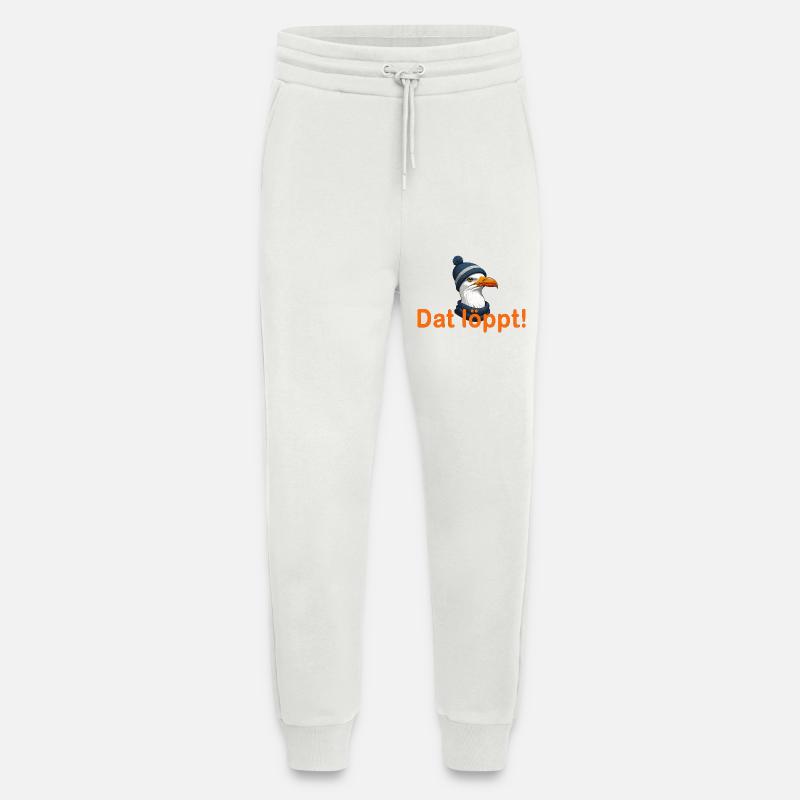 Dat löppt ! - Pantalon de jogging bio décontracté fabriqué en UE - OFF WHITE