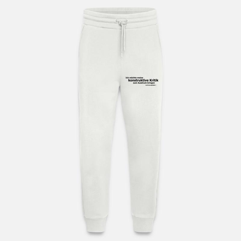 Poebling - Pantalon de jogging bio décontracté fabriqué en UE - OFF WHITE