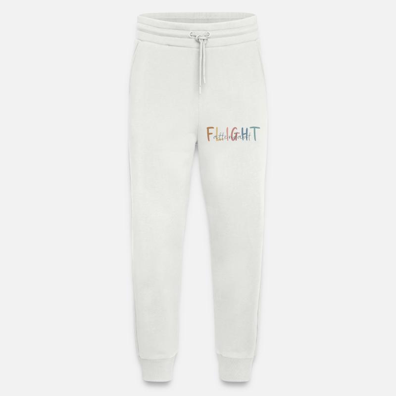 Flugbegleiter Geschenk - Flight Attendant Geschenk - Jogginghose - made by SPREAD - OFF WHITE