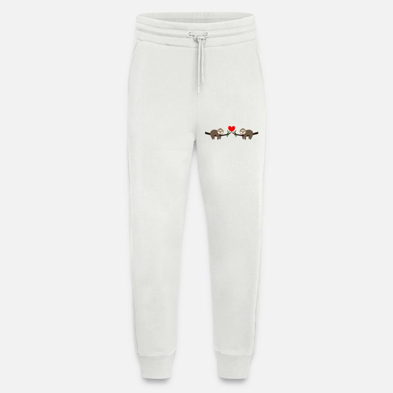 Saint-Valentin, Saint-Valentin, Saint-Valentin - Pantalon de jogging bio décontracté fabriqué en UE - OFF WHITE