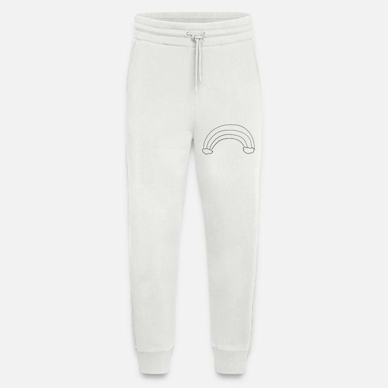 Rainbow icon clouds - Jogging Pants - made by SPREAD  - OFF WHITE