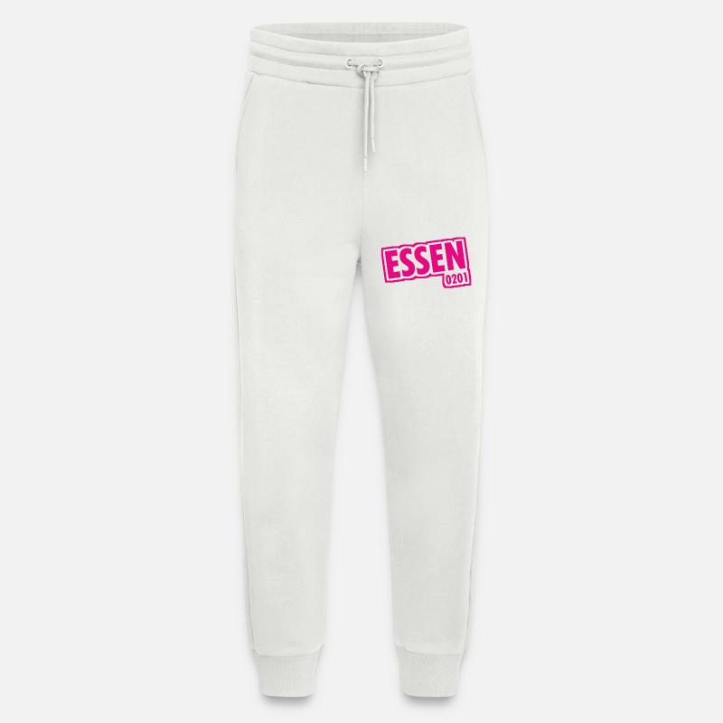 Essen - 0201 - Area Code - Slogan - Jogging Pants - made by SPREAD  - OFF WHITE