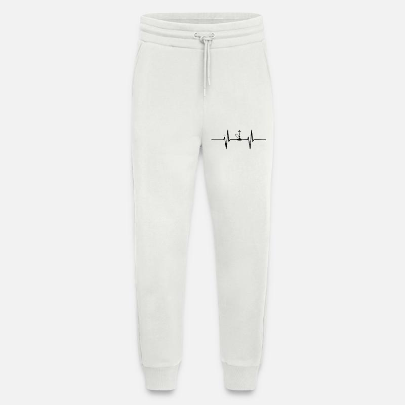 Herzschlag mit Schischa - Jogginghose - made by SPREAD - OFF WHITE
