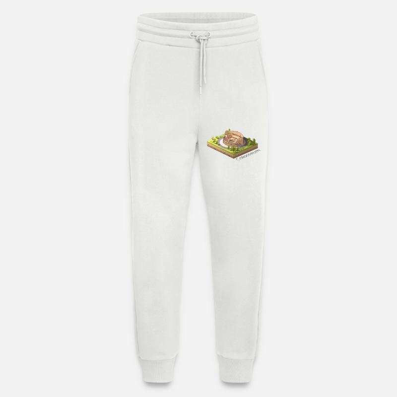 Geometrisches Low-Poly das Kolosseum - Jogginghose - made by SPREAD - OFF WHITE