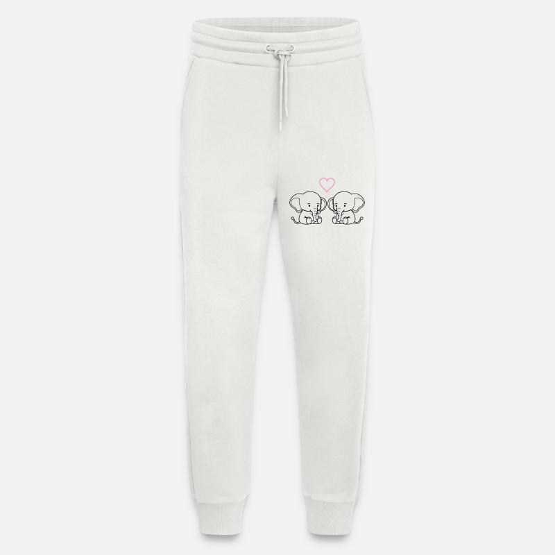 elephant love - Jogginghose - made by SPREAD - OFF WHITE