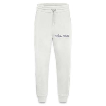 Non, merci – Minimalisme français - Pantalon de jogging bio décontracté fabriqué en UE - OFF WHITE - Devant
