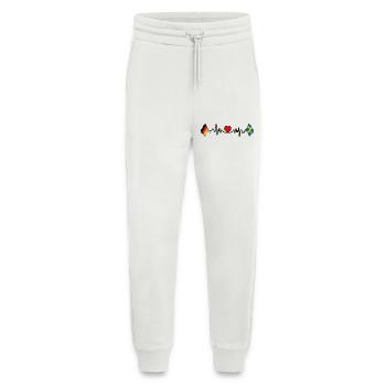 Cardioherz mit Flagge Deutschland und Flagge Schweden - Jogginghose - made by SPREAD - OFF WHITE - Vorne