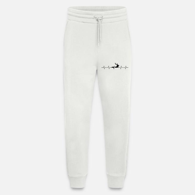 Herzschlag-Hirsch - Jogginghose - made by SPREAD - OFF WHITE