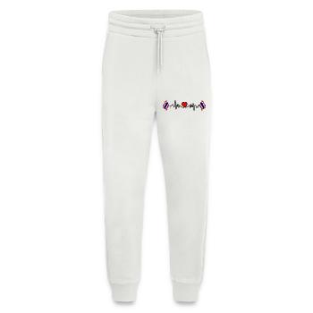 Cardio de fréquence cardiaque pour la Thaïlande - Pantalon de jogging bio décontracté fabriqué en UE - OFF WHITE - Devant