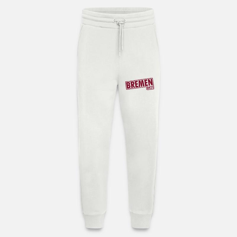 Bremen - 0421 - Area Code - Jogging Pants - made by SPREAD  - OFF WHITE