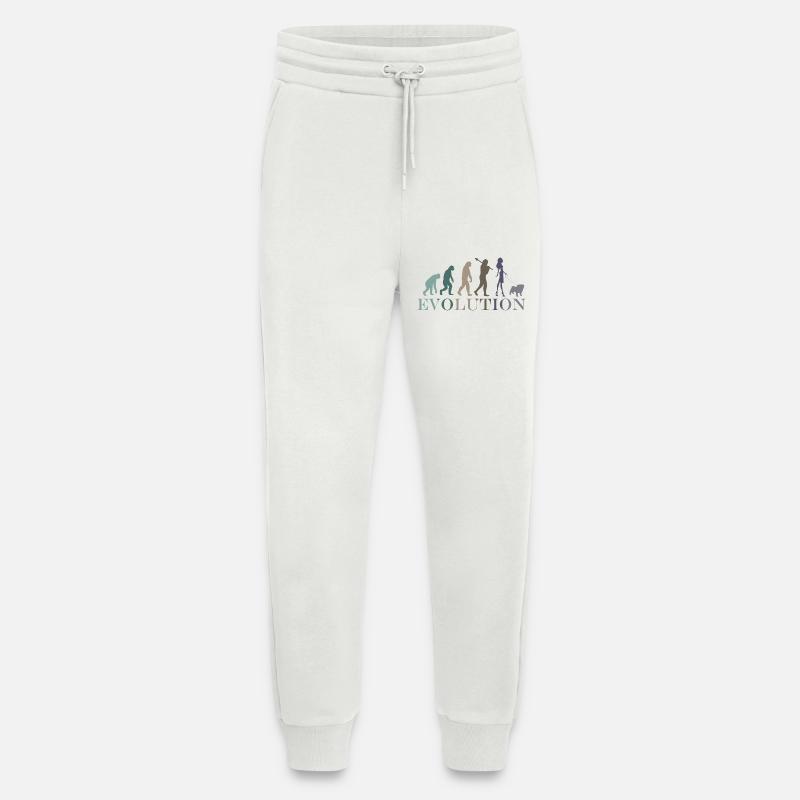 Evolution Mops Weiblich Retro Minimalismus - Jogginghose - made by SPREAD - OFF WHITE
