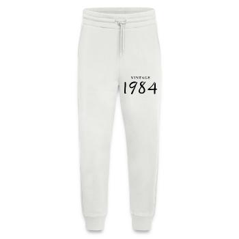 Jahrgang 1984 - Geschenkidee zum Geburtstag - Jogginghose - made by SPREAD - OFF WHITE - Vorne