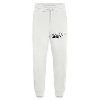 TEAM Teckel à poil long Chiens Teckel Wilsigns - Pantalon de jogging bio décontracté fabriqué en UE - OFF WHITE - Devant