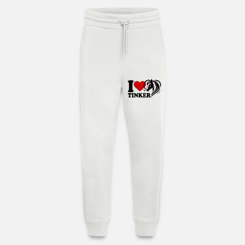 I love Pferd Tinker - Jogginghose - made by SPREAD - OFF WHITE