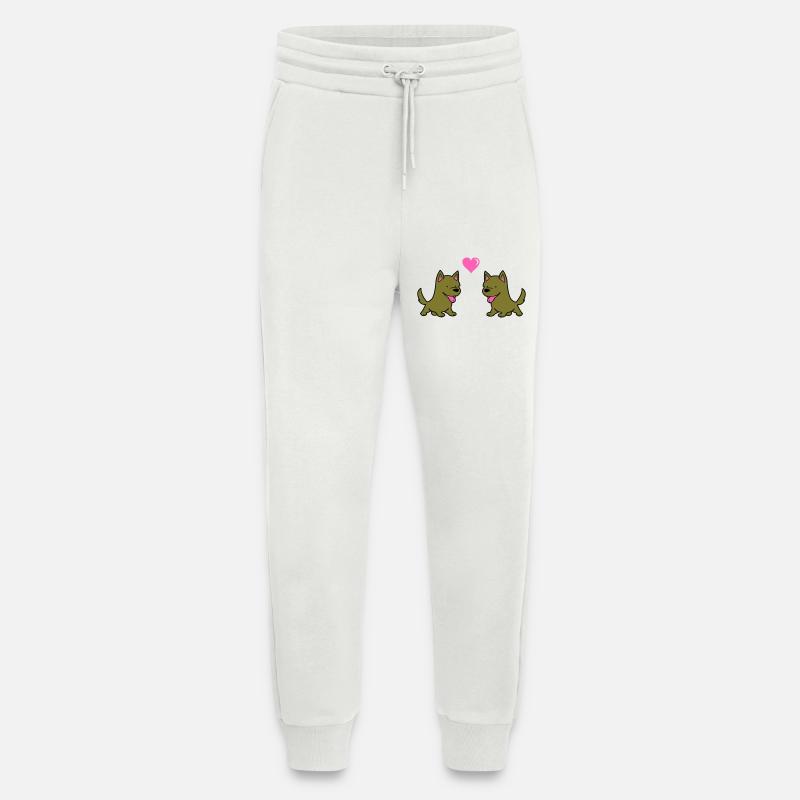 hund comic liebe - Jogginghose - made by SPREAD - OFF WHITE