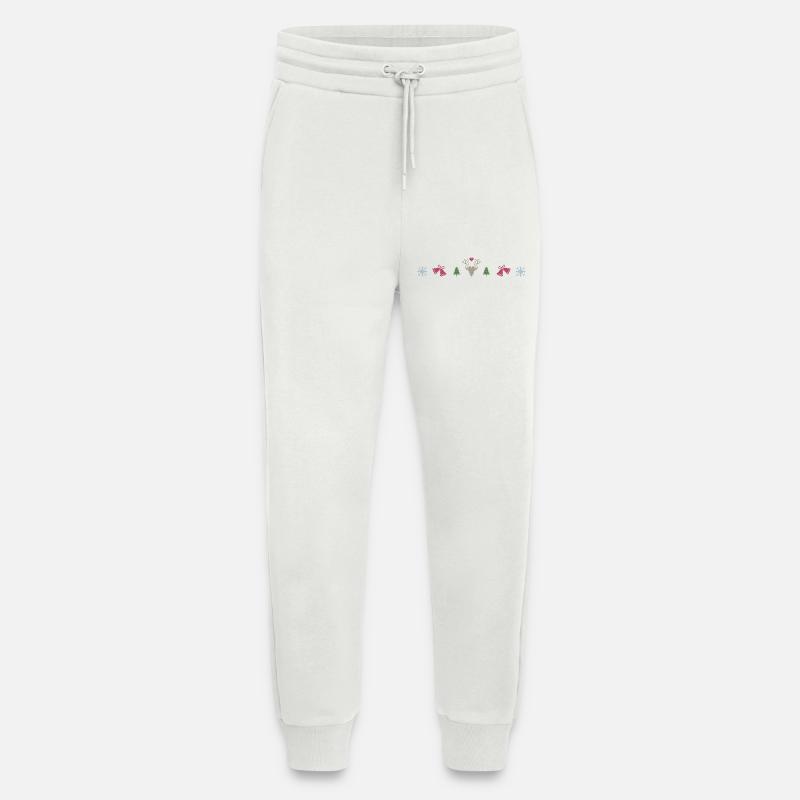 petits cadeaux pour Noël - Pantalon de jogging bio décontracté fabriqué en UE - OFF WHITE