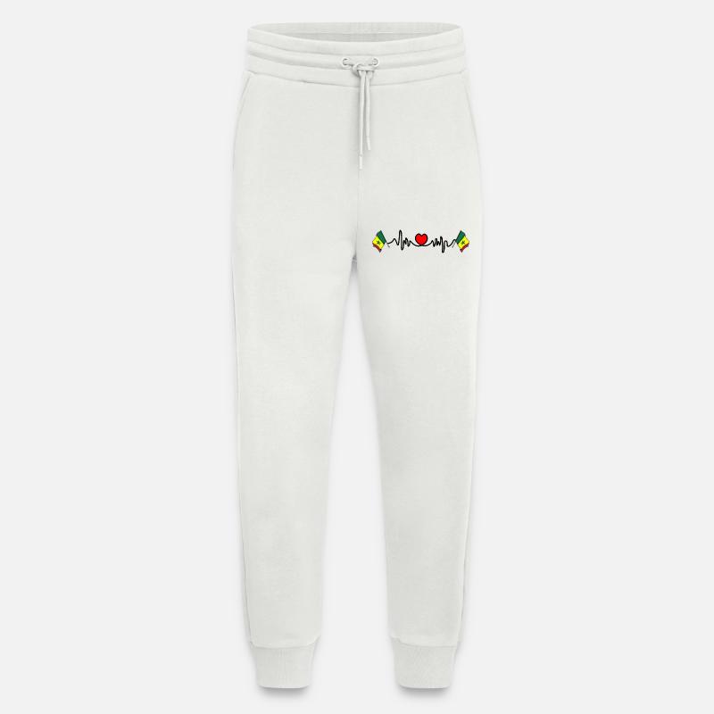 Herzfrequenz-Cardio für Senegal - Jogginghose - made by SPREAD - OFF WHITE