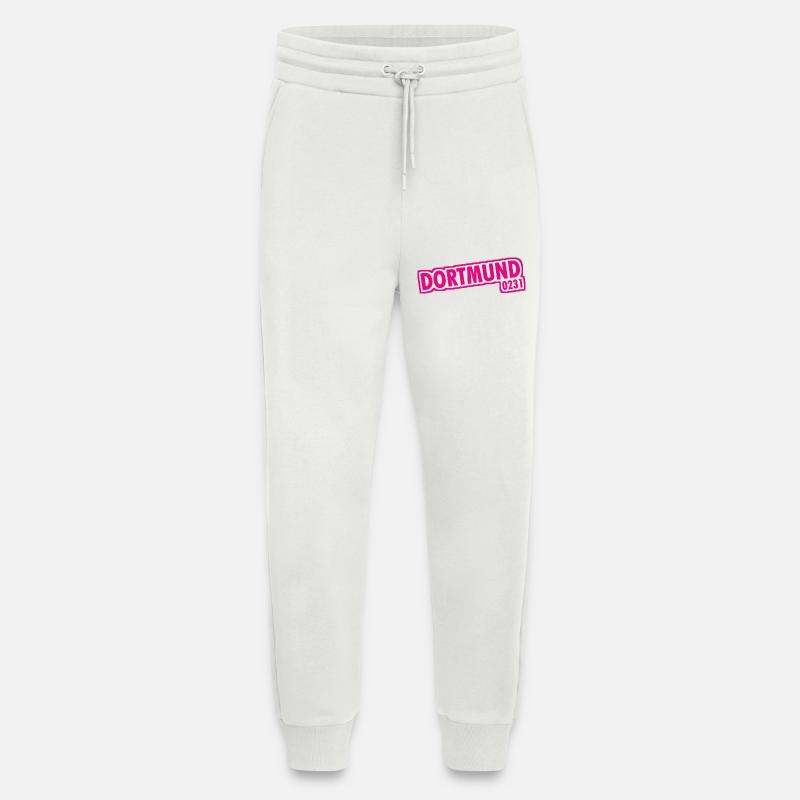 Dortmund - 0231 - Area Code - Jogging Pants - made by SPREAD  - OFF WHITE