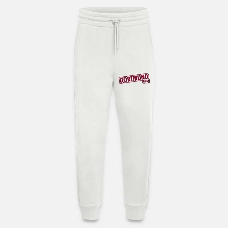 Dortmund - 0231 - Area Code - Jogging Pants - made by SPREAD  - OFF WHITE