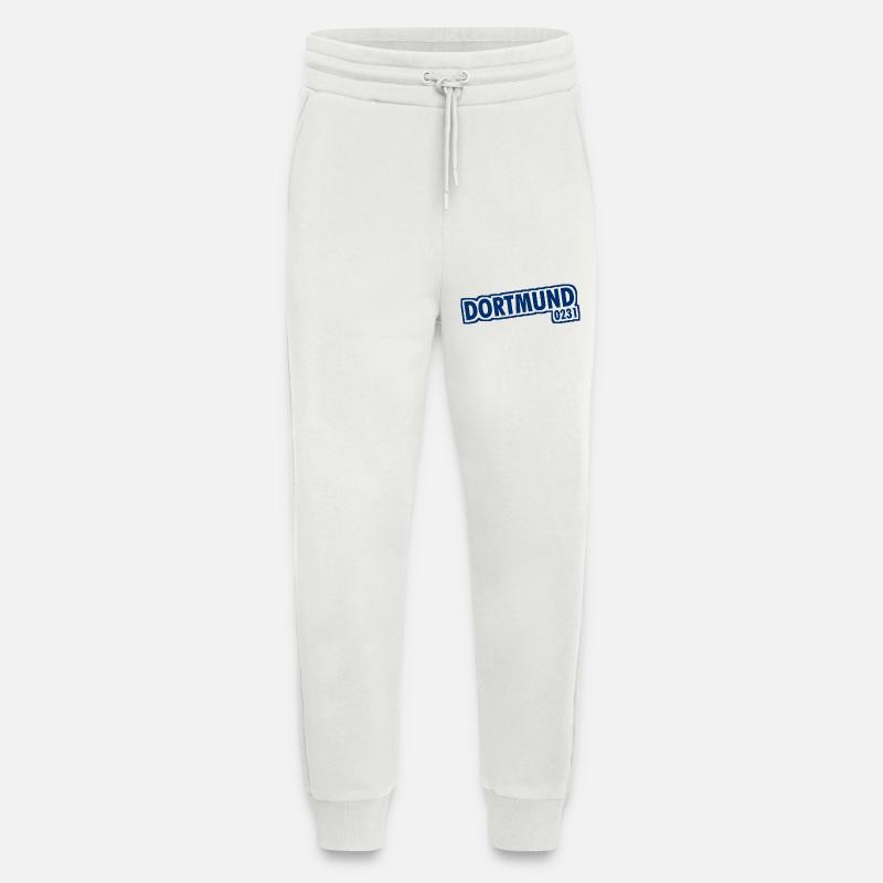 Dortmund - 0231 - Area Code - Jogging Pants - made by SPREAD  - OFF WHITE