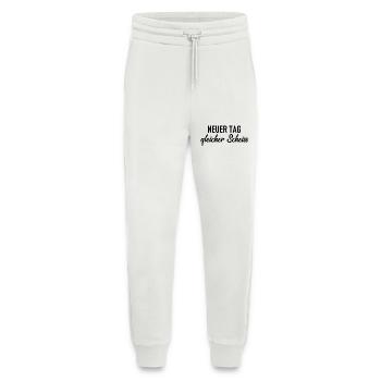 Neuer Tag - Gleicher Scheiss - Scheiß - Jogginghose - made by SPREAD - OFF WHITE - Vorne