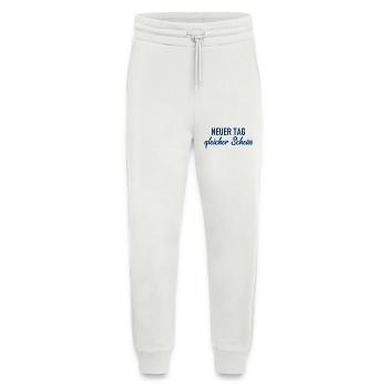 Neuer Tag - Gleicher Scheiss - Scheiß - Jogginghose - made by SPREAD - OFF WHITE - Vorne
