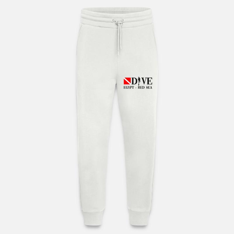 Plongée Mer Rouge - Egypte - Ägypten - Pantalon de jogging bio décontracté fabriqué en UE - OFF WHITE